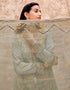 Pista Green Lehenga style Suits Dola Jacquard Silk Salwar Kameez in Embroidery, Stones & Lace Work Closure View