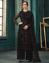 Black Anarkali style Suits Butterfly Net Salwar Kameez in Embroidery, Stone and Lace Work Closure View Embroidery