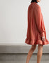 Rust Roman Crush Gown Back View