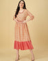 Carmine Pink Latest Designer Party Wear Readymade Rayon Gown