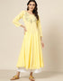 Yellow Georgette Suit Anarkali