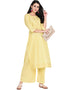 Yellow Poly Silk Suit Palazzo