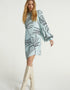 Silver Heavy Designer Digital Printed One Piece