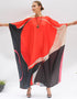 Red Free From Chest With Length 56 Inch Back View