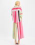 Designer Readymade Co-Ord Sets With Collar Cuff Shirt Style Light Grey Soft Silk Crepe Pant Suit Back View