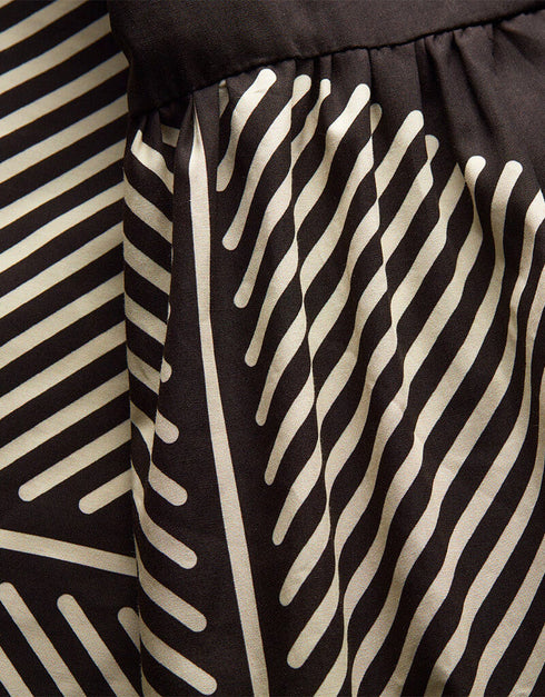 Black & White Poly Rayon Cotton Kaftan maxi kaftan