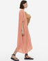Rose Heavy Designer Heavy Fency Maxi Dress Back View