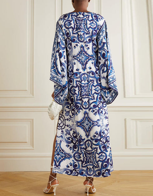 Jordy Blue Latest Printed Maxi Dress Back View
