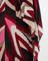 Designer Party Wear Maxi Dress Red French Moss Maxi Dress Back View