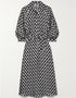 Hit Grey Latest Printed Maxi Dress Back View