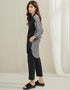 Grey Korean Bsy Pant Shirt Back View