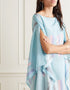 Sky Blue Soft Satin Silk Kaftan Kaftan For Women