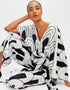 White & Black Soft Satin Silk Kaftan Buy Kaftan For Women