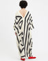 Black & White French Moss Kaftan Beach Kaftans