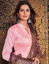 Light Pink Art Silk Anarkali Anarkali Back View