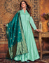 Sea Green Art Silk Anarkali Anarkali Closure View