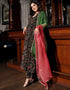 Exclusive New Printed Flaired Kurtis Collections Onyx Soft Maslin Silk Pant Suit Front View