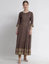 Brown Viscose Rayon Anarkali Anarkali