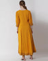 Mustard Yellow Viscose Rayon Anarkali Anarkali Closure View