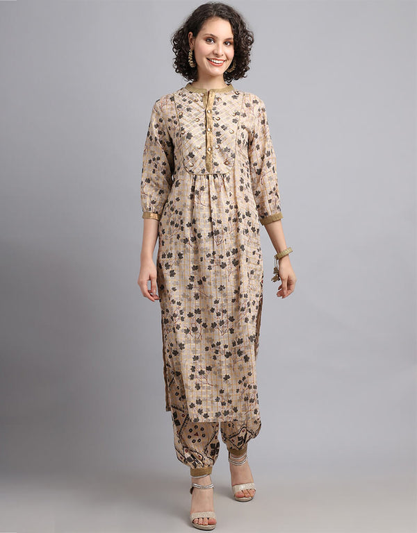 Light Brown Pure Cotton Salwar Suit Pant