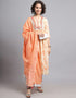 Orange Cotton Blend Salwar Suit Pant