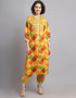 Mustard Cotton Blend Salwar Suit Pant