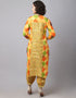 Mustard Cotton Blend Salwar Suit Pant Closure View