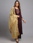 Maroon Viscose Rayon Salwar Suit Pant