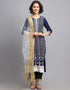 Navy Blue Viscose Rayon Salwar Suit Pant