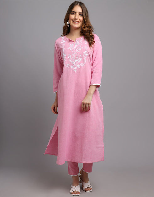 Pink Pure Cotton Salwar Suit Pant