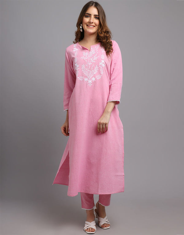 Pink Pure Cotton Salwar Suit Pant
