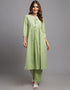 Lime Green Pure Cotton Salwar Suit Pant