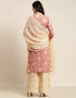 Dusty Pink Rayon Suit Palazzo Closure View