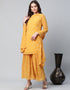Mustard Georgette Salwar Suit Sharara