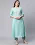 Sea Green Pure Cotton Salwar Suit Pant