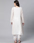 Off White Pure Cotton Salwar Suit Pant Closure View