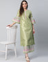 Light Green Poly Silk Salwar Suit Palazzo