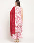 Pink Rayon Salwar Suit Sharara Closure View