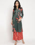 Dark Green Velvet Salwar Suit Palazzo