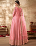 Light Pink Art Silk Anarkali Anarkali Closure View