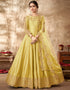 Yellow Art Silk Anarkali Anarkali