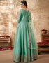Light Sea Green Art Silk Anarkali Anarkali Closure View