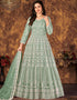 Light Mint Green Net Anarkali Anarkali