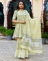 Light Pista Cotton Suit Sharara Closure View