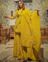 Golden Yellow Cotton Suit Sharara