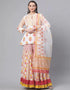 Yellow & White Pure Cotton Salwar Suit Palazzo