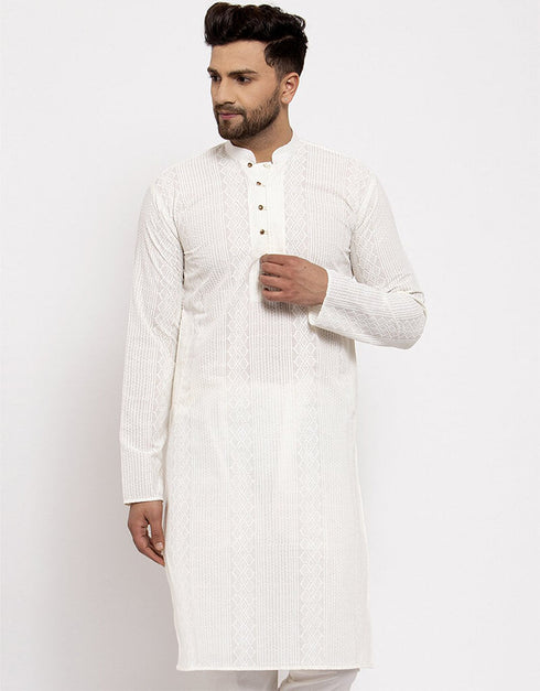 Cream Kurta Pure Cotton NA