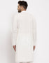 Cream Kurta Pure Cotton NA Closure View
