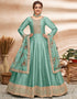 Light Sea Green Art Silk Anarkali Anarkali Closure View
