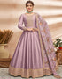 Dusty Purple Art Silk Anarkali Anarkali